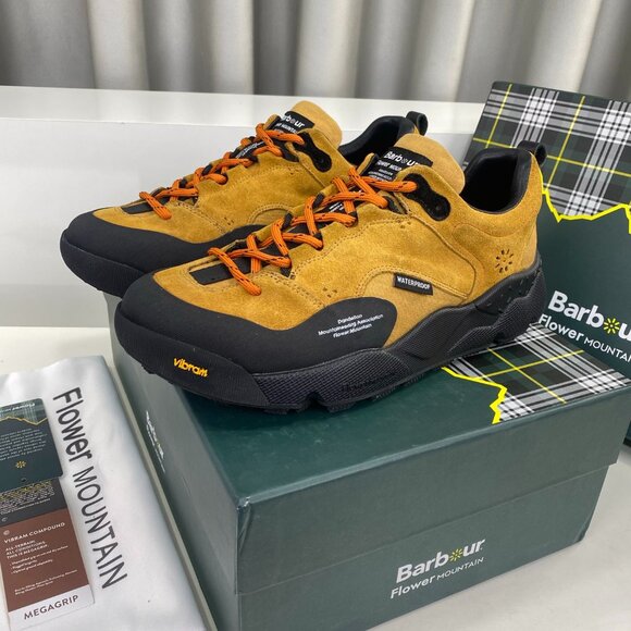 Flower MOUNTAIN Other - Flower MOUNTAIN NANGA Collaboration Sneaker in Brown&Black Suede